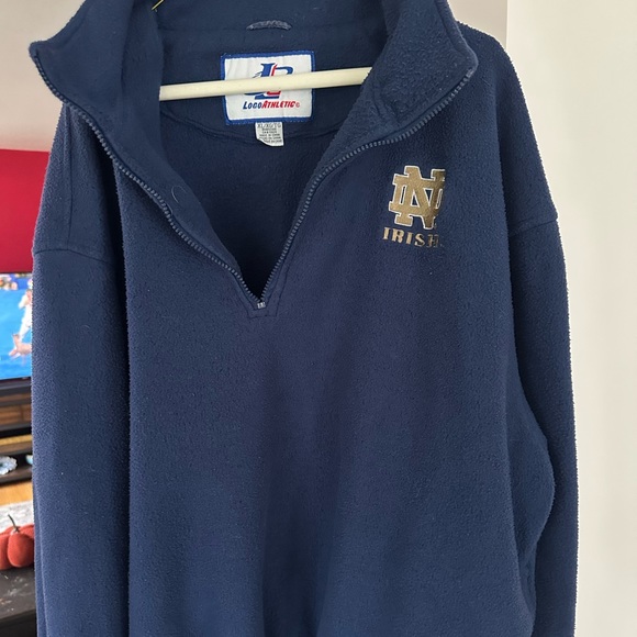 Vintage Notre Dame 90s Logo Athletic fleece - Picture 1 of 5